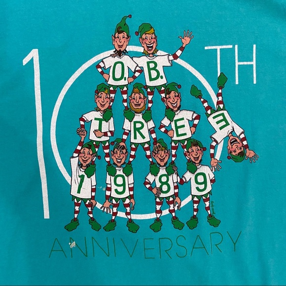 Vtg Men’s Ocean Beach Christmas Tree 1989 T-Shirt - Picture 3 of 8